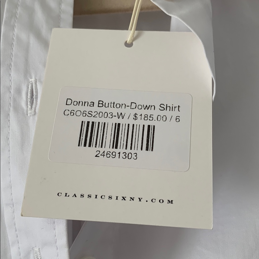 Classic White Donna button down NWT - image 2